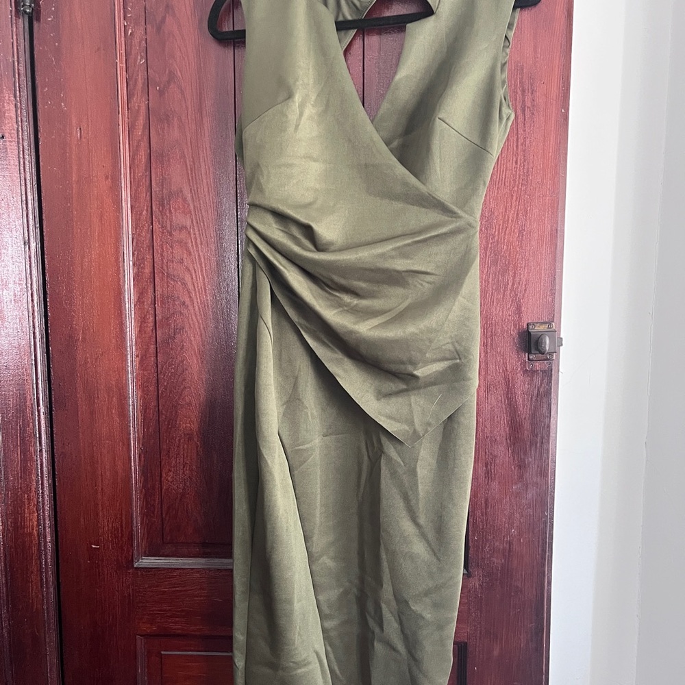 ASOS Olive One Shoulder Dress